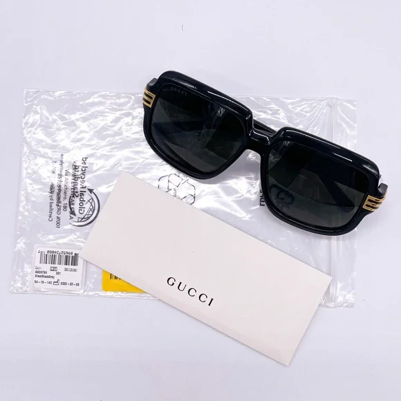 NEW GUCCI GG0979S 001 NEW COLLECTION UNISEX OVERSIZED SUNGLASSES GUCCI - Picture 13 of 14